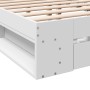 Estructura cama con cajones madera ingeniería blanca 150x200 cm de vidaXL, Camas y somieres - Ref: Foro24-3280741, Precio: 17...