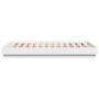 Estructura de cama madera de ingeniería blanca 150x200 cm de vidaXL, Camas y somieres - Ref: Foro24-3209849, Precio: 127,99 €...