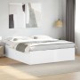 Estructura de cama madera de ingeniería blanca 180x200 cm de vidaXL, Camas y somieres - Ref: Foro24-3280902, Precio: 154,71 €...