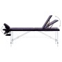 Klappbare Massageliege 3 Zonen lila Aluminium von vidaXL, Massageliegen - Ref: Foro24-110198, Preis: 171,98 €, Rabatt: %