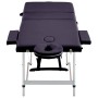 Klappbare Massageliege 3 Zonen lila Aluminium von vidaXL, Massageliegen - Ref: Foro24-110198, Preis: 171,98 €, Rabatt: %