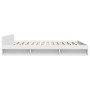 White engineered wood bed frame with drawers 200x200 cm by vidaXL, Beds and slatted bases - Ref: Foro24-3280720, Price: 195,4...