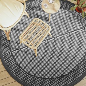 Alfombra de exterior PP gris Ø200 cm de vidaXL, Protectores para exterior - Ref: Foro24-368460, Precio: 40,11 €, Descuento: %