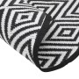 Black and white PP outdoor rug Ø200 cm by vidaXL, Outdoor protectors - Ref: Foro24-368476, Price: 39,78 €, Discount: %