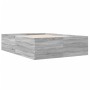 Estructura de cama madera de ingeniería gris Sonoma 120x190 cm de vidaXL, Camas y somieres - Ref: Foro24-3280956, Precio: 133...