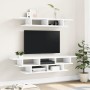 White engineered wood wall TV cabinets by vidaXL, TV Furniture - Ref: Foro24-840730, Price: 53,94 €, Discount: %