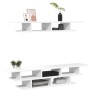 White engineered wood wall TV cabinets by vidaXL, TV Furniture - Ref: Foro24-840730, Price: 53,94 €, Discount: %