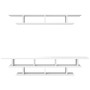 Muebles de TV de pared madera de ingeniería blanco de vidaXL, Muebles TV - Ref: Foro24-840730, Precio: 54,26 €, Descuento: %