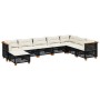 8-piece garden sofa set and black synthetic rattan cushions by vidaXL, Garden sets - Ref: Foro24-3261956, Price: 632,83 €, Di...