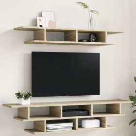 Sonoma Oak Engineered Wood Wall TV Cabinets by vidaXL, TV Furniture - Ref: Foro24-840732, Price: 56,46 €, Discount: %