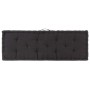 Cojín para palés algodón negro 120x40x7 cm de vidaXL, Cojines para sillas y sofás - Ref: Foro24-48673, Precio: 43,05 €, Descu...