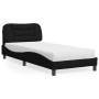 Bed with black fabric mattress 90x200 cm by vidaXL, Beds and slatted bases - Ref: Foro24-3208508, Price: 278,05 €, Discount: %