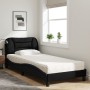 Cama con colchón tela negro 90x200 cm de vidaXL, Camas y somieres - Ref: Foro24-3208508, Precio: 277,99 €, Descuento: %