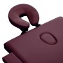 Camilla de masaje plegable 3 zonas aluminio morado vino de vidaXL, Mesas de masaje - Ref: Foro24-110199, Precio: 161,51 €, De...