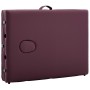 Camilla de masaje plegable 3 zonas aluminio morado vino de vidaXL, Mesas de masaje - Ref: Foro24-110199, Precio: 161,51 €, De...