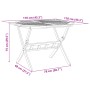 Folding garden table solid acacia wood Ø110x75 cm by vidaXL, Garden tables - Ref: Foro24-4004911, Price: 129,76 €, Discount: %