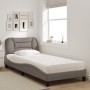 Bed with taupe gray fabric mattress 90x190 cm by vidaXL, Beds and slatted bases - Ref: Foro24-3208503, Price: 279,63 €, Disco...