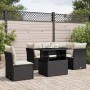 6-piece garden sofa set and black synthetic rattan cushions by vidaXL, Garden sets - Ref: Foro24-3266586, Price: 463,73 €, Di...