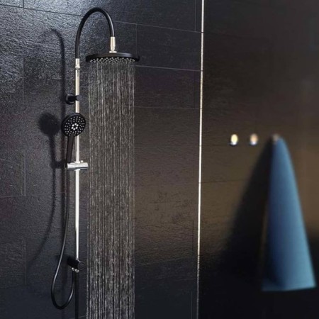 SCHÜTTE MATAO RAIN overhead shower set matt black chrome by SCHÜTTE, shower heads - Ref: Foro24-429382, Price: 139,69 €, Disc...