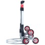 Silver aluminum folding transport cart 70 kg by vidaXL, Stairs on wheels - Ref: Foro24-146445, Price: 93,35 €, Discount: %