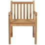 Garden chairs 8 pcs solid teak wood beige cushions by vidaXL, Garden chairs - Ref: Foro24-3073076, Price: 1,00 €, Discount: %