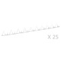 Wall spikes 25 units steel 1 m by vidaXL, Spikes for anchoring in the ground - Ref: Foro24-144566, Price: 151,77 €, Discount: %