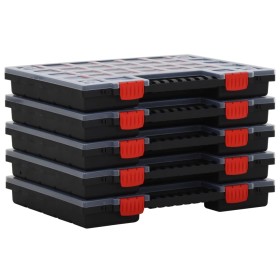 Accessory boxes 5 polypropylene units 40x30x5 cm by vidaXL, Toolboxes - Ref: Foro24-152096, Price: 54,99 €, Discount: %