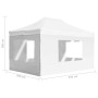 Professional folding tent with white aluminum walls 4.5x3 m by vidaXL, Tents and gazebos - Ref: Foro24-45500, Price: 270,80 €...