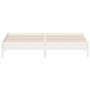 Estructura de cama de madera maciza de pino blanco 200x200 cm de vidaXL, Camas y somieres - Ref: Foro24-842683, Precio: 123,4...