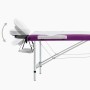 Klappbare Massageliege 3 Zonen aus weißem und violettem Aluminium von vidaXL, Massageliegen - Ref: Foro24-110241, Preis: 163,...