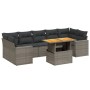 Set mit 8 Gartensofas und Kissen synthetisches Rattangrau von vidaXL, Gartensets - Ref: Foro24-3271228, Preis: 592,05 €, Raba...