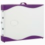 Folding massage table 3 zones white and purple aluminum by vidaXL, massage tables - Ref: Foro24-110241, Price: 151,31 €, Disc...