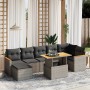 Set mit 8 Gartensofas und Kissen synthetisches Rattangrau von vidaXL, Gartensets - Ref: Foro24-3273188, Preis: 532,16 €, Raba...