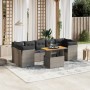 Set mit 8 Gartensofas und Kissen synthetisches Rattangrau von vidaXL, Gartensets - Ref: Foro24-3270703, Preis: 556,30 €, Raba...