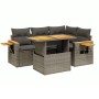 Set Gartensofas mit Kissen 5 Stück synthetisches Rattangrau von vidaXL, Gartensets - Ref: Foro24-3273503, Preis: 410,15 €, Ra...