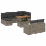 Set mit 11 Gartensofas und Kissen synthetisches Rattangrau von vidaXL, Gartensets - Ref: Foro24-3276516, Preis: 726,64 €, Rab...