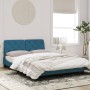 Estructura de cama con cabecero terciopelo azul 140x200 cm de vidaXL, Camas y somieres - Ref: Foro24-3207927, Precio: 191,52 ...