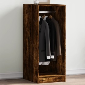 Engineered wood smoked oak wardrobe 48x41x102 cm by vidaXL, Dresser Organizers and Bar Hangers - Ref: Foro24-840818, Price: 6...