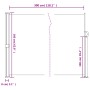 Toldo lateral retráctil blanco 160x300 cm de vidaXL, Sombrillas - Ref: Foro24-4004316, Precio: 98,99 €, Descuento: %