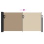 Retractable side awning in taupe gray, 100x500 cm. by vidaXL, Umbrellas - Ref: Foro24-4004394, Price: 94,77 €, Discount: %