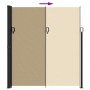 Toldo lateral retráctil beige 220x300 cm de vidaXL, Sombrillas - Ref: Foro24-4004375, Precio: 131,50 €, Descuento: %