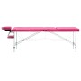 Klappbare Massageliege 3 Zonen Aluminium rosa von vidaXL, Massageliegen - Ref: Foro24-110197, Preis: 159,94 €, Rabatt: %