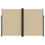 Retractable beige side awning 220x1000 cm by vidaXL, Umbrellas - Ref: Foro24-4004780, Price: 175,78 €, Discount: %