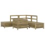 6-piece garden sofa set made of impregnated pine wood by vidaXL, Garden sets - Ref: Foro24-3250699, Price: 426,61 €, Discount: %