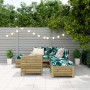 6-piece garden sofa set made of impregnated pine wood by vidaXL, Garden sets - Ref: Foro24-3250699, Price: 426,61 €, Discount: %