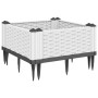 Jardinera con clavijas PP blanco 42,5x42,5x28,5 cm de vidaXL, Maceteros y jardineras - Ref: Foro24-368005, Precio: 22,87 €, D...