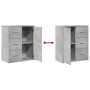 Aparador de madera ingeniería 2 uds gris hormigón 60x31x70 cm de vidaXL, Aparadores - Ref: Foro24-3276556, Precio: 149,99 €, ...