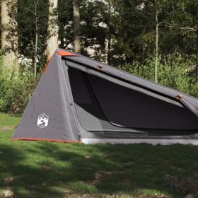 Tunnel tent for 1 person, waterproof, gray and orange. by vidaXL, tents - Ref: Foro24-94610, Price: 58,72 €, Discount: %