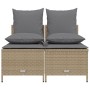 Set Gartensofas mit Kissen 4 Stück synthetisches Rattan beige von vidaXL, Gartensets - Ref: Foro24-368383, Preis: 187,99 €, R...