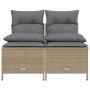 Set Gartensofas mit Kissen 4 Stück synthetisches Rattan beige von vidaXL, Gartensets - Ref: Foro24-368374, Preis: 187,32 €, R...